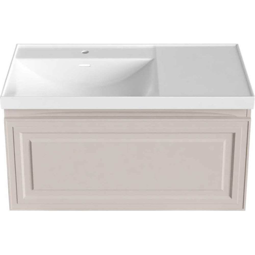 Изображение товара Aquanet Агата 100 - тумба с ящиком, бежевый цвет, МДФ, 985×491 мм