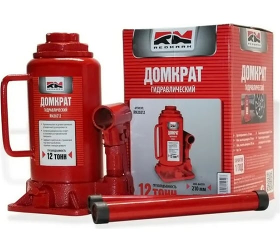 Изображение товара Гидравлический домкрат REDMARK 12 т, высота мин/макс 210/395 мм RM20212