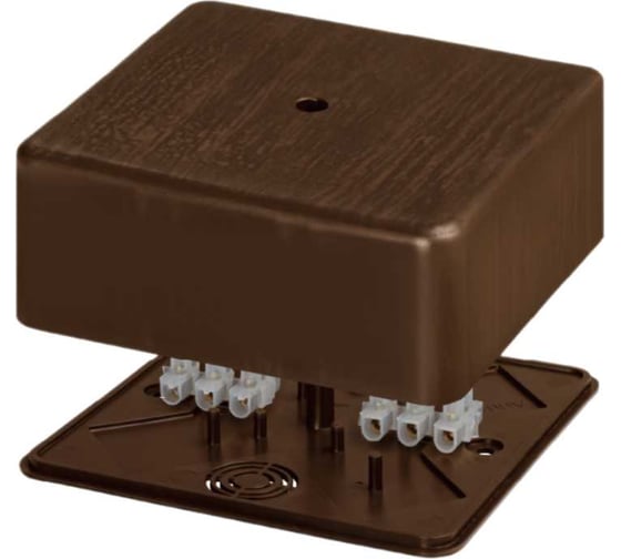 Изображение товара Коробка распределительная TDM ELECTRIC 100х100х44мм, бук, IP40, с клемной колодкой, упаковка 25 штук SQ1401-0310