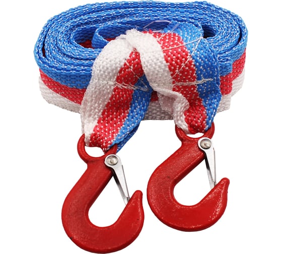 Изображение товара Трос REDMARK буксировочный лента, 5 м, 3,5 тонны, крюк/крюк RM-LTKK5.3,5