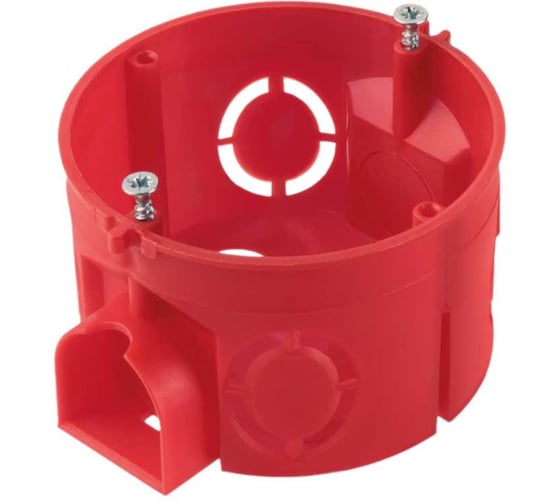 Изображение товара Коробка распределительная TDM ELECTRIC D68х42мм, саморезы, стыковочные узлы, красная, IP20, упаковка 300 штук SQ1402-1916