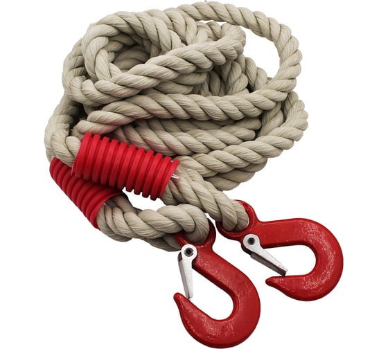 Изображение товара Буксировочный трос REDMARK канат 4 м, 5 т, крюк/крюк RM-KNTKK4.5