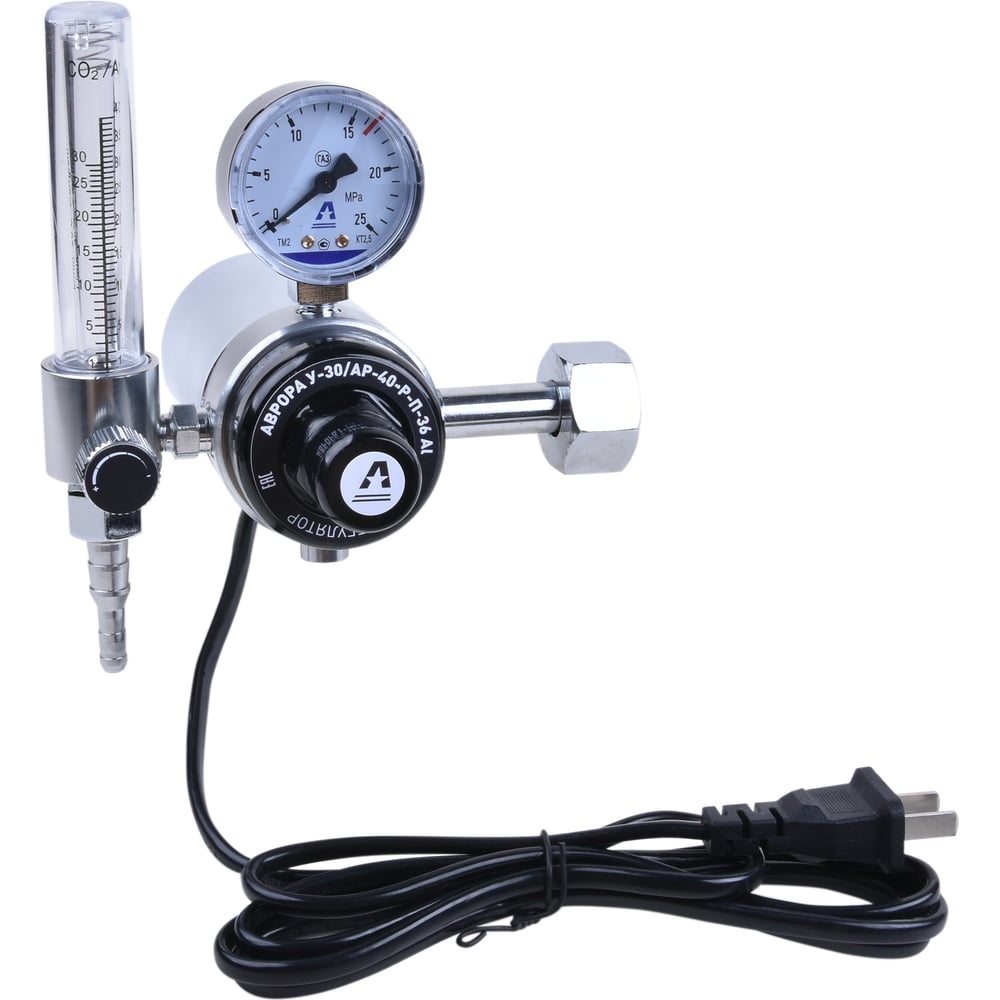 Изображение товара Регулятор расхода газа АВРОРА У-30/АР-40-Р-П-36 Al 40402 профессиональный баллонный