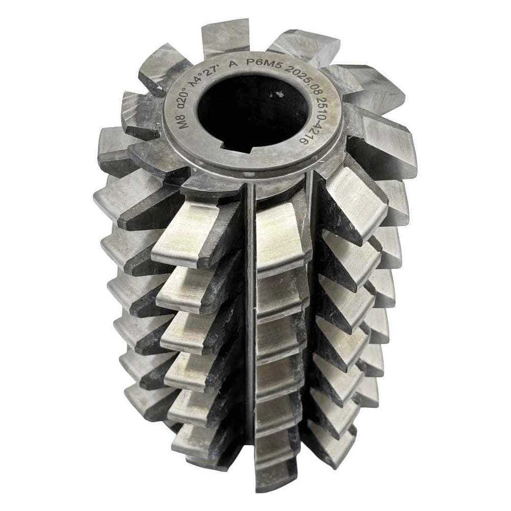 Изображение товара Черная цельная червячная фреза TORNERI М 8.0 125х180х40 мм для точной обработки металлов