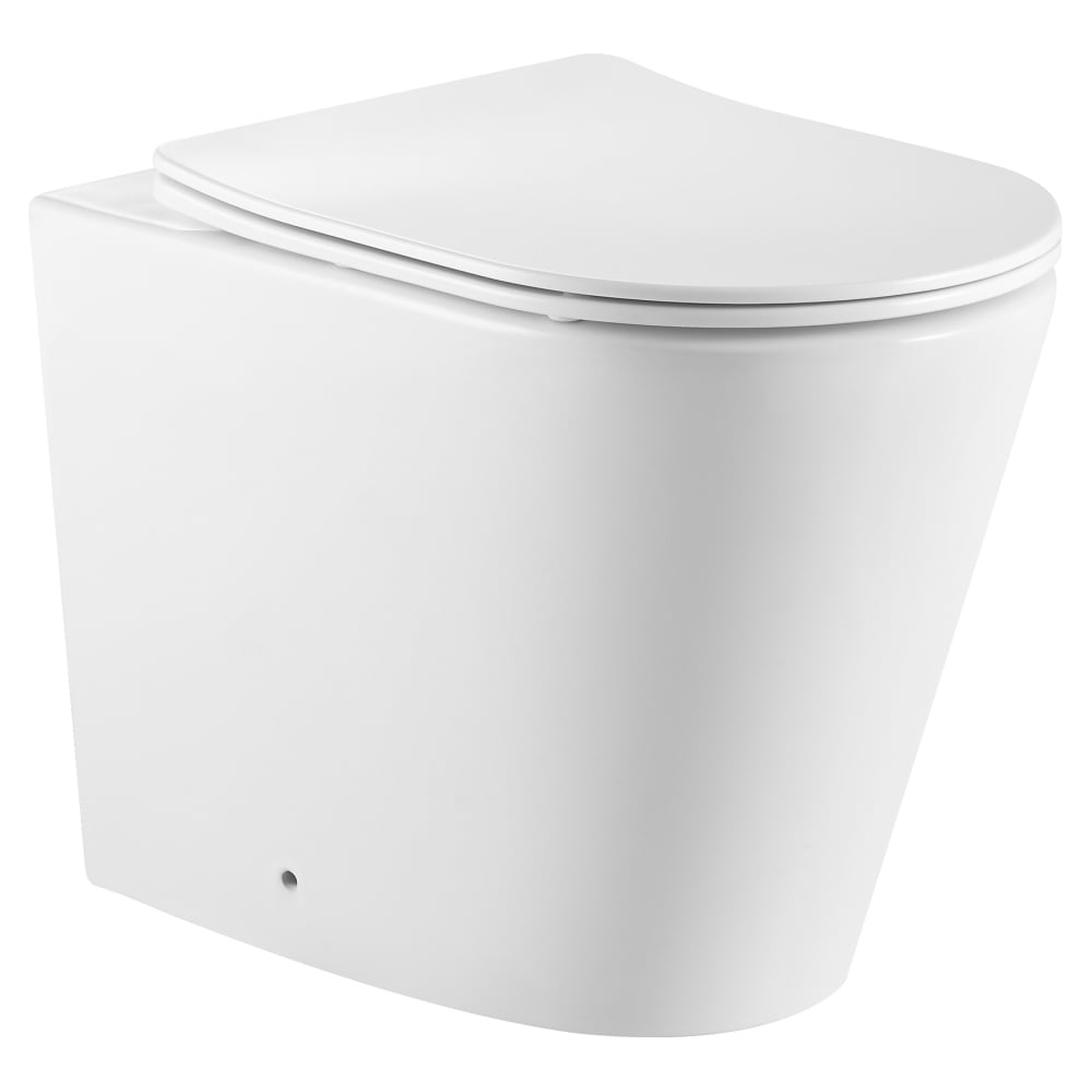 Изображение товара Унитаз приставной безободковый IBERICA BLANCA BURGOS ALTO белый с микролифтом