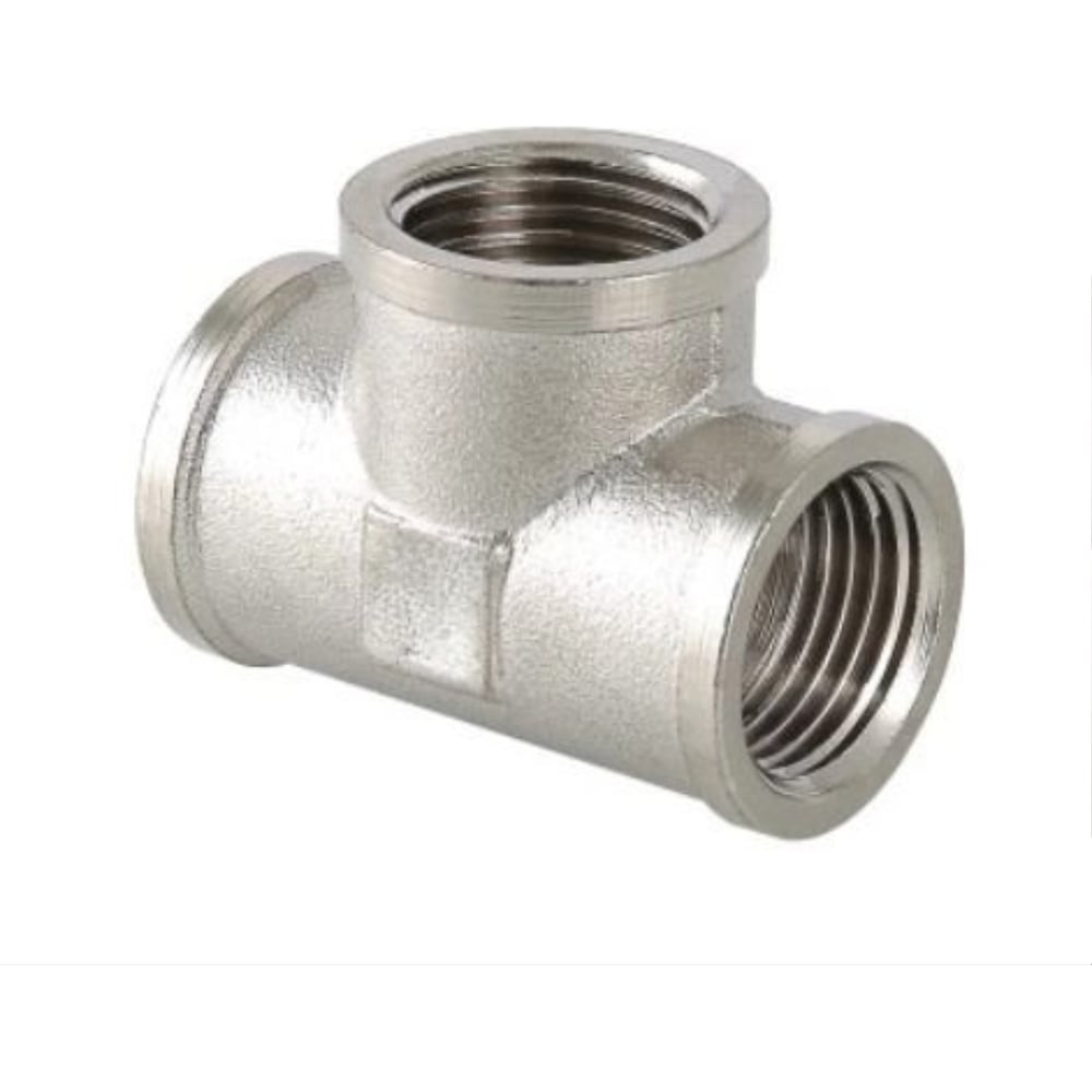 Изображение товара Тройник фитинг для труб 1 1/4 санТех никелированный Сварком s035832