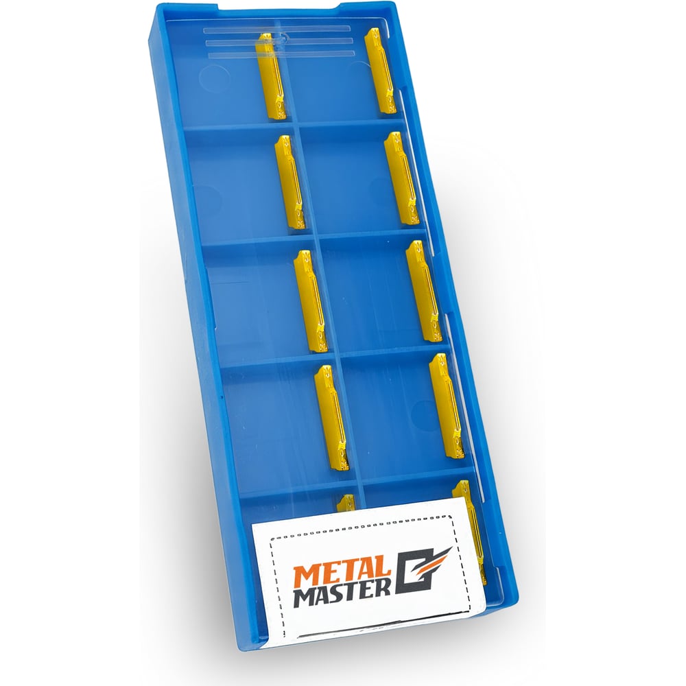 Изображение товара Набор сменных пластин MetalMaster по стали для токарных резцов MGMN200 10 шт
