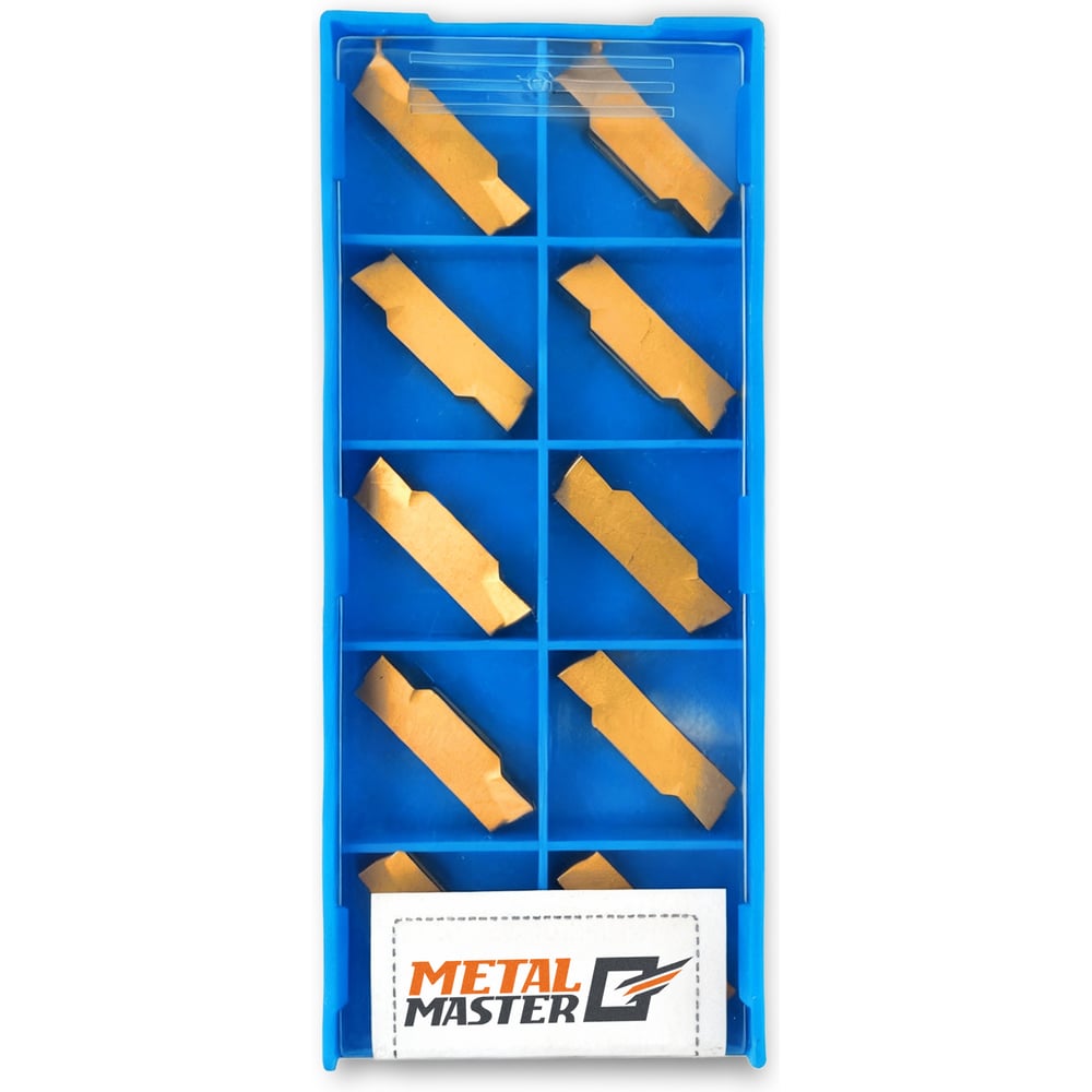 Изображение товара Набор сменных пластин MetalMaster по стали MGMN400 10 шт - резцы для токарных операций