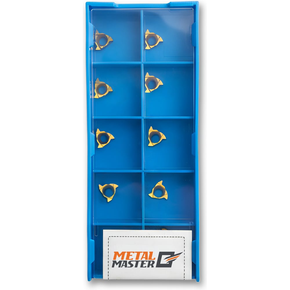 Изображение товара Набор сменных пластин MetalMaster TiN 08ER A60 для токарных резцов