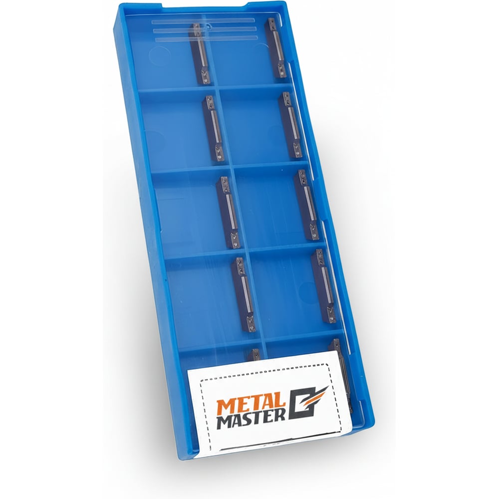 Изображение товара Набор сменных пластин MetalMaster MGMN200 из нержавеющей стали для токарных станков 10 шт