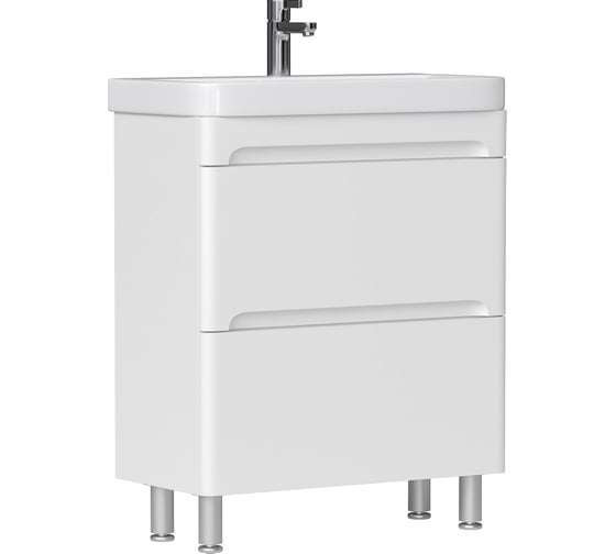 Изображение товара Тумба EQUIL Nice 60, напольная, 2 ящ., белая (под раковину 9595-60), tnNICE60.2Y-05