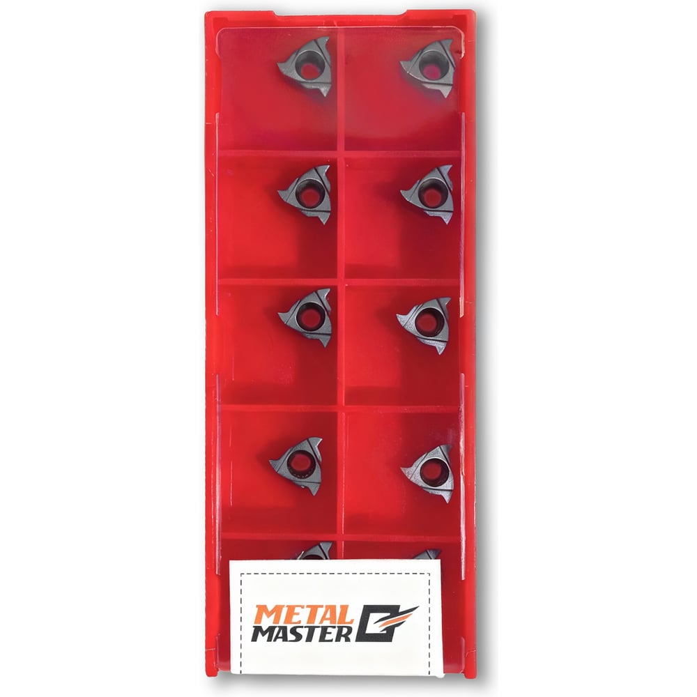 Изображение товара Набор сменных пластин MetalMaster для токарных резцов 10 шт TiAlN 11ER A60