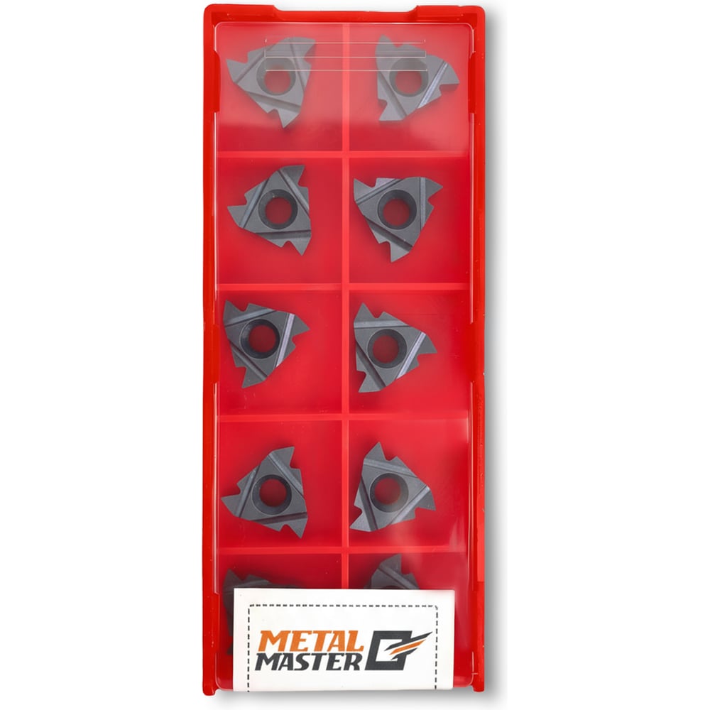 Изображение товара Набор сменных пластин MetalMaster TiAlN 16ER AG60 для резьбы 10 шт