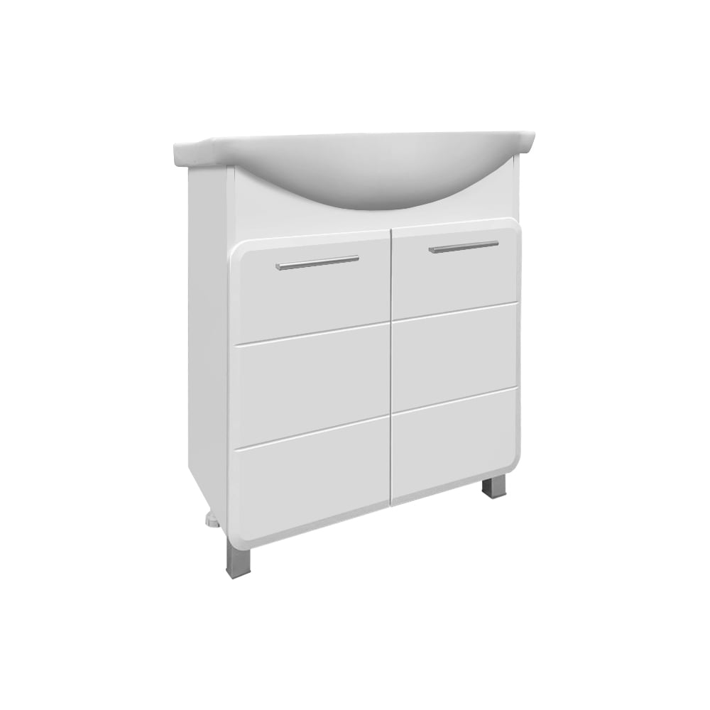 Изображение товара Тумба Runo Эрика 75 современная напольная из МДФ и ДСП белая