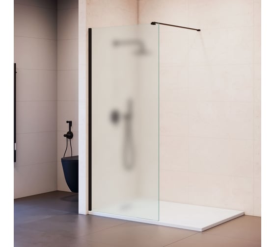 Изображение товара Душевая перегородка RGW 100x195  WA-210-B Чёрный/Матовое/8 мм 351021010-24