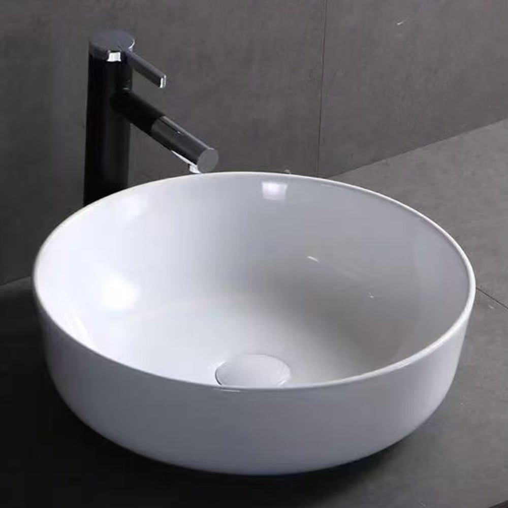 Изображение товара Раковина накладная RGW GS-61 420x420x140 белая современная санфарфорная