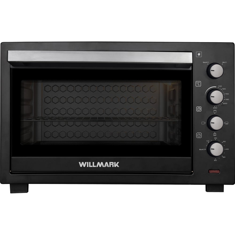 Изображение товара Мини-печь Willmark WOC-805BL 80л эмаль двойное стекло конвекция таймер 2800Вт