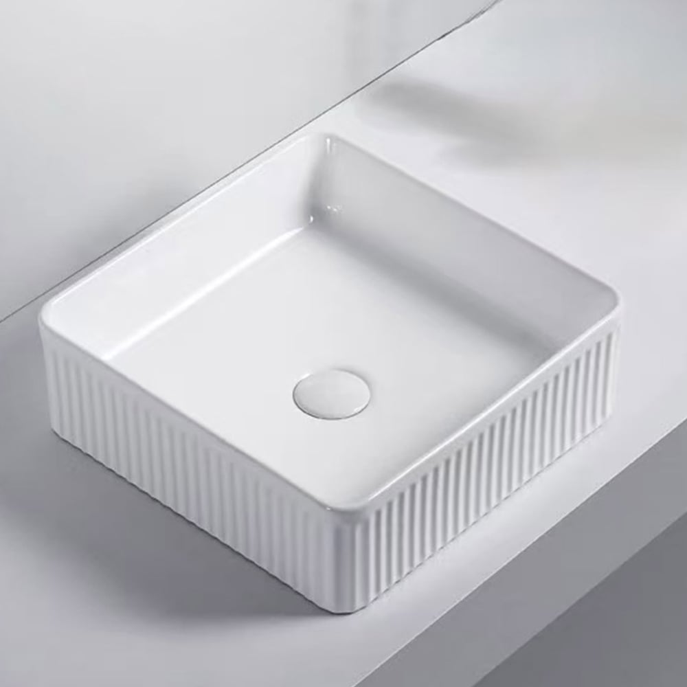 Изображение товара Раковина накладная RGW GS-01 370x370 мм белая современная модель