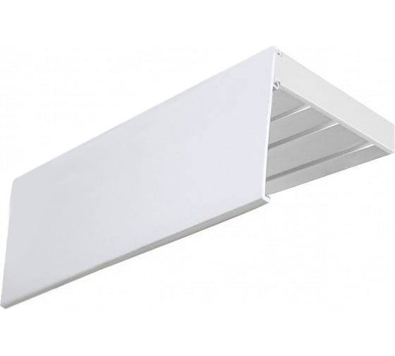 Изображение товара Трехрядный карниз Эскар ЭКОНОМ в сборе белый 7 см 2,8 м 348430280