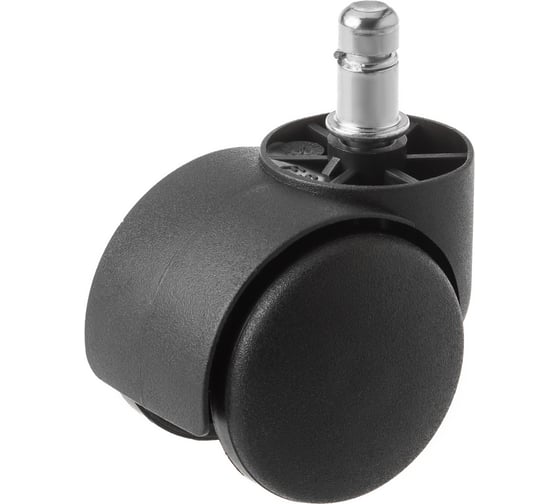 Изображение товара Мебельное колесо черное PWKs 50 штыревое крепление, 50 мм болт М11 А5 1005485