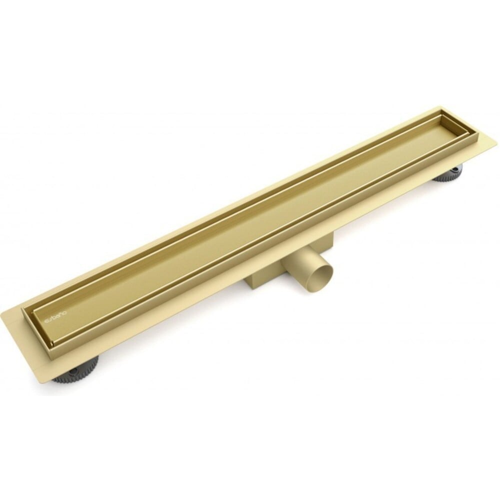 Изображение товара Душевой желоб Esbano Meta TILE длина 80 см с золотой решеткой под плитку