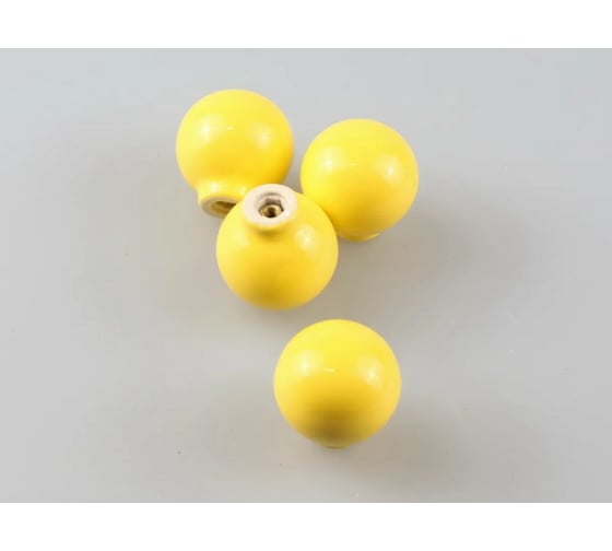 Изображение товара Ручка-кнопка Inred RK.1694.32.YL керамика шар жёлтый 102257