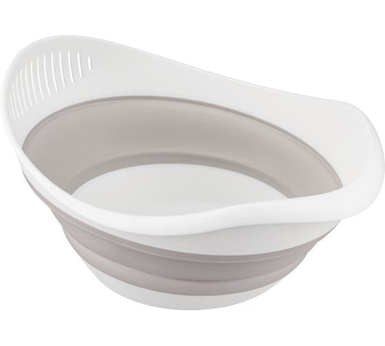 Изображение товара Миска-дуршлаг Phibo 2в1 СКЛАДНАЯ ZOOM 3,9Л (Светло-бежевый) 435204934