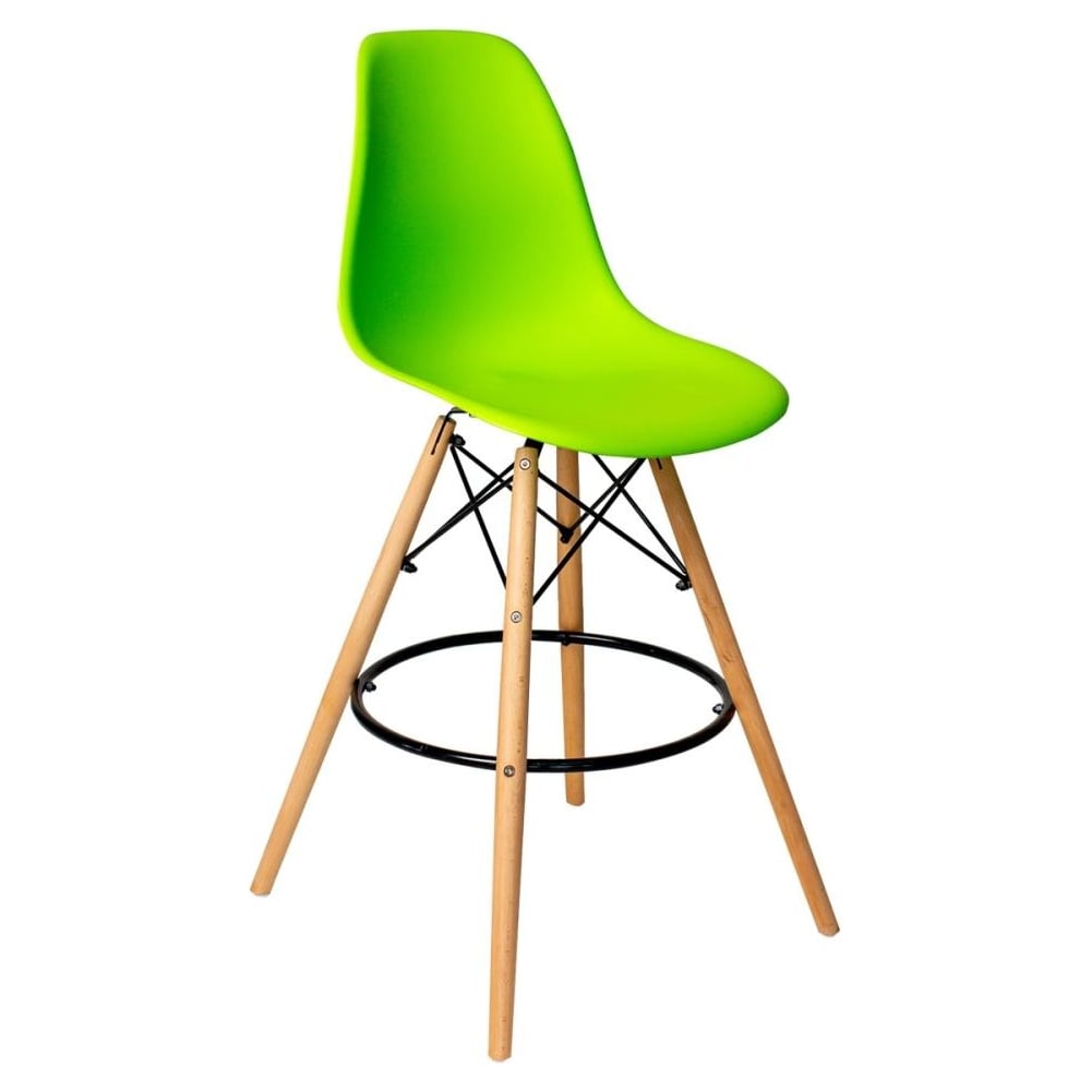 Изображение товара Барный стул DERSTUHL 110 Wood Bar салатовый стиль лофт классика