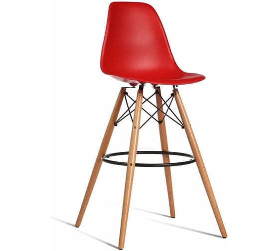 Изображение товара Стул барный DERSTUHL 110 Wood Bar, красный DSL07.006