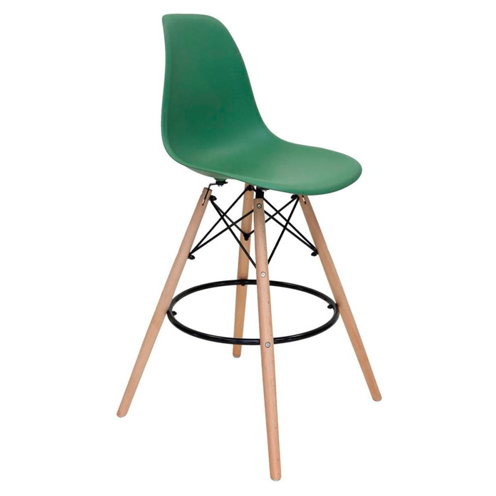 Изображение товара Барный стул DERSTUHL 110 Wood Bar зеленый стиль лофт