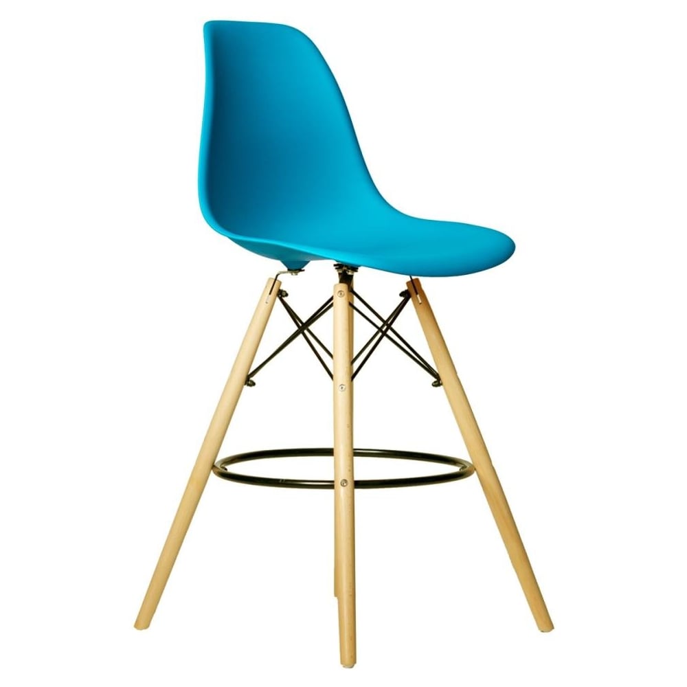 Изображение товара Барный стул DERSTUHL 110 Wood Bar, цвет морская волна