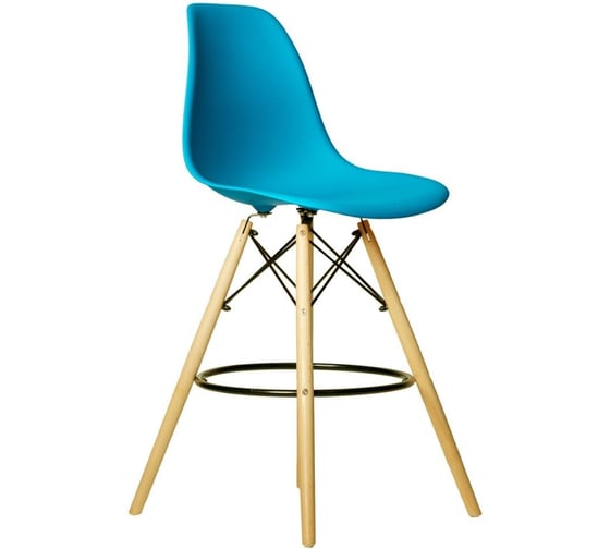 Изображение товара Стул барный DERSTUHL 110 Wood Bar, морская волна DSL07.018