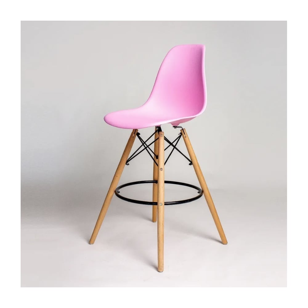 Изображение товара Стул барный DERSTUHL 110 Wood Bar розовый стиль лофт для баров и кухни
