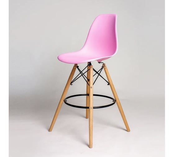 Изображение товара Стул барный DERSTUHL 110 Wood Bar, розовый DSL07.005 DSL07.015