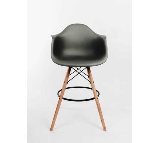 Изображение товара Стул-кресло барный DERSTUHL 330 Wood Bar, черный DSL08.010