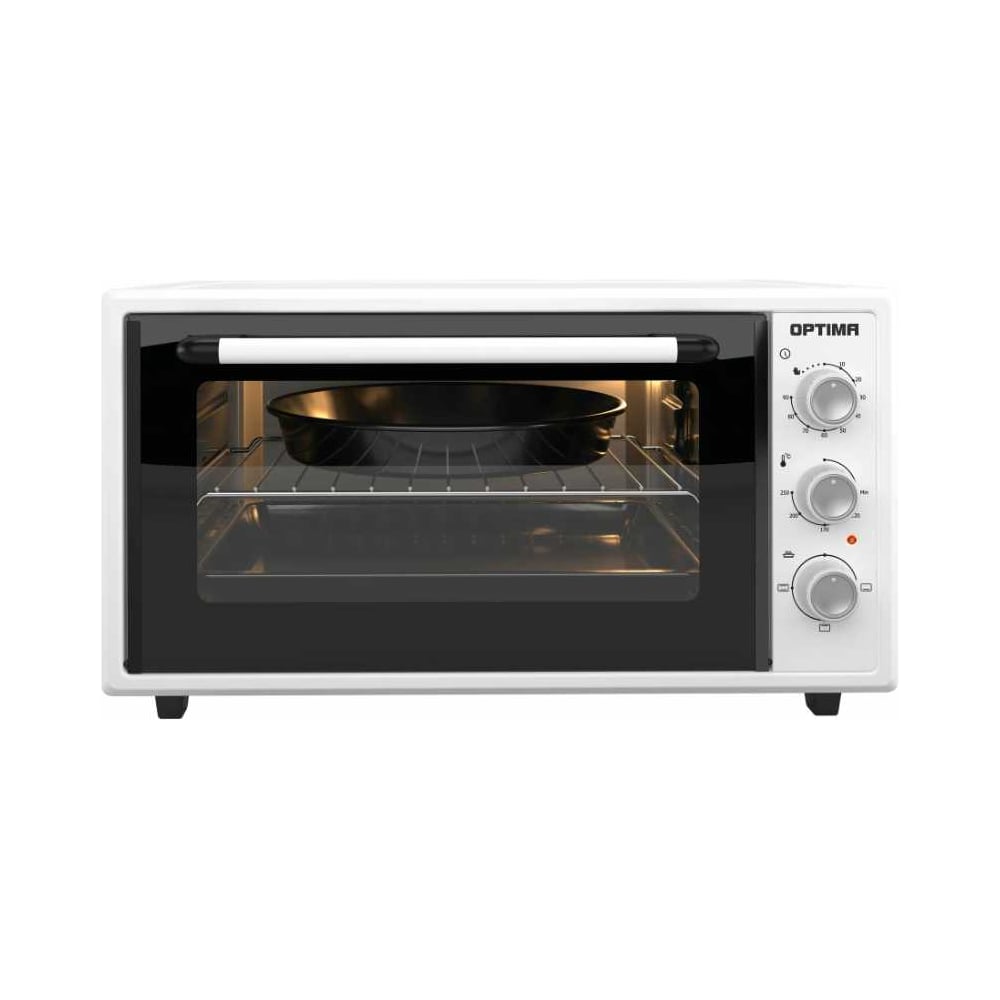 Изображение товара Мини-печь Optima MO-48W 48 литров конвекция таймер нагрев 250 градусов