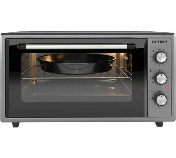 Изображение товара Мини-печь Optima MO-48G (48л,эмал.внутр.поверх.,лампа,таймер,серый,1600Вт) 2003562