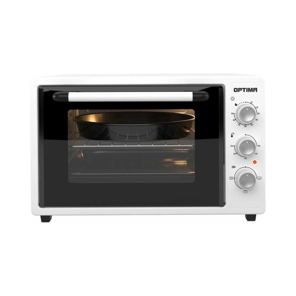 Изображение товара Мини-печь Optima MO-38W 38л, таймер, 1400Вт, белая, компактная