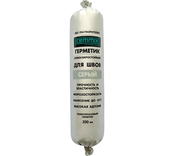 Изображение товара Шовный клей-герметик Серый 350 мл CEMMIX 82578585