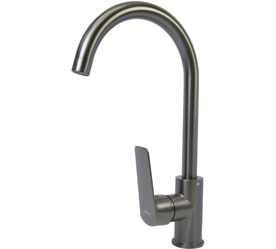 Изображение товара Смеситель для кухни MIXLINE 35k ML15-031GR высокий излив б/отв боковая п/гайку без подводки графит 556665