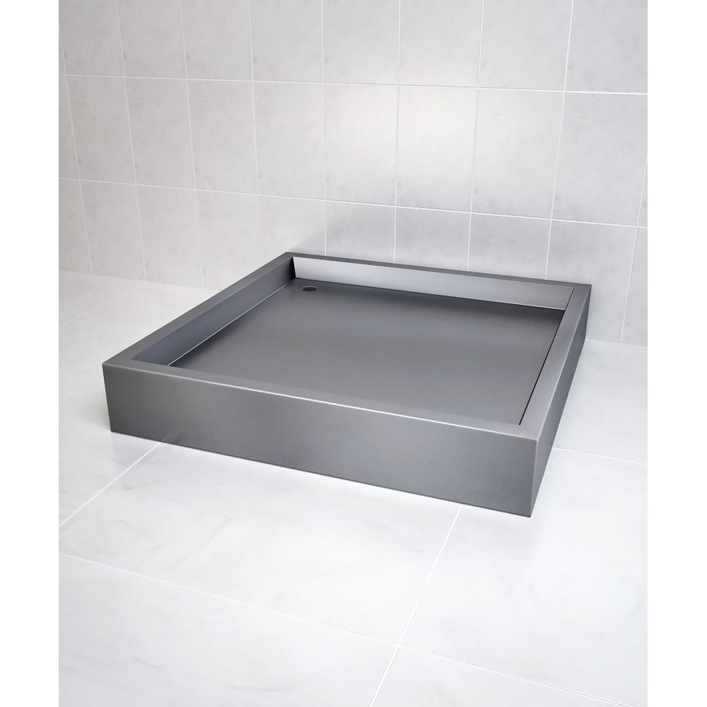 Изображение товара Душевой поддон из нержавеющей стали D-A5/01-800, 800x800 мм, высота 150 мм