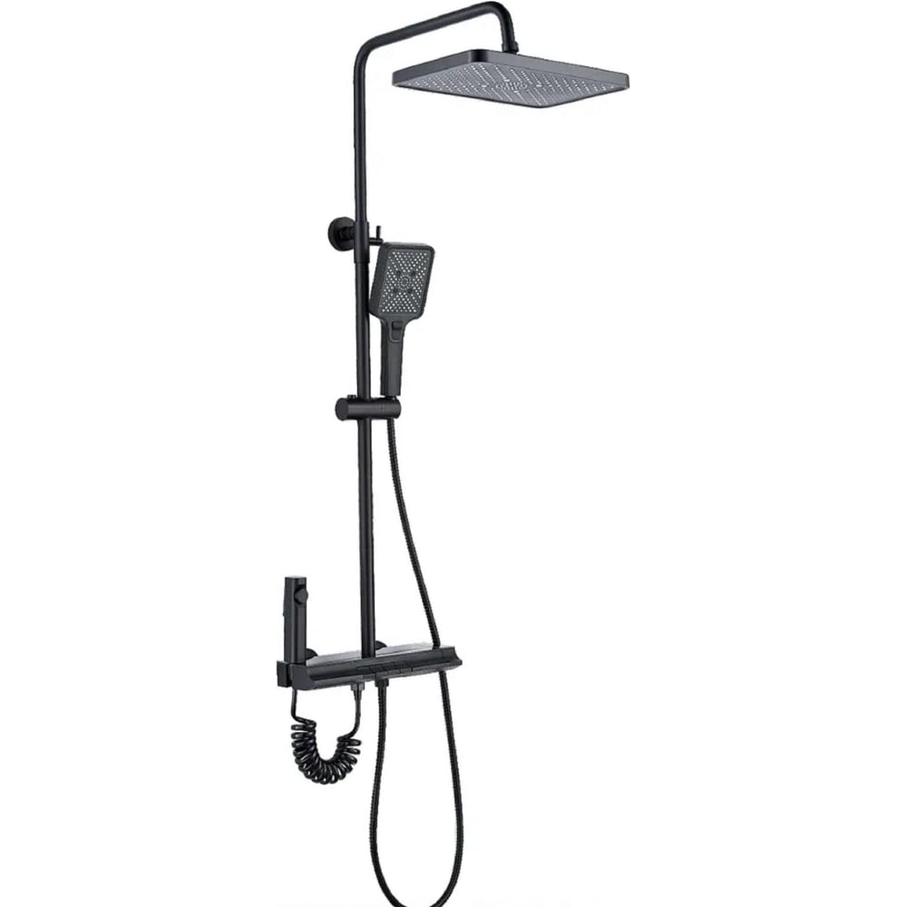 Изображение товара Душевая стойка ALOUTE с подсветкой и тропическим душем A9024H