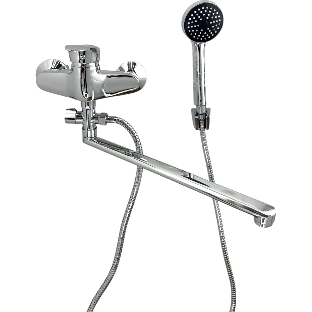 Изображение товара Смеситель для ванны ALOUTE с хромированным изливом 35 см