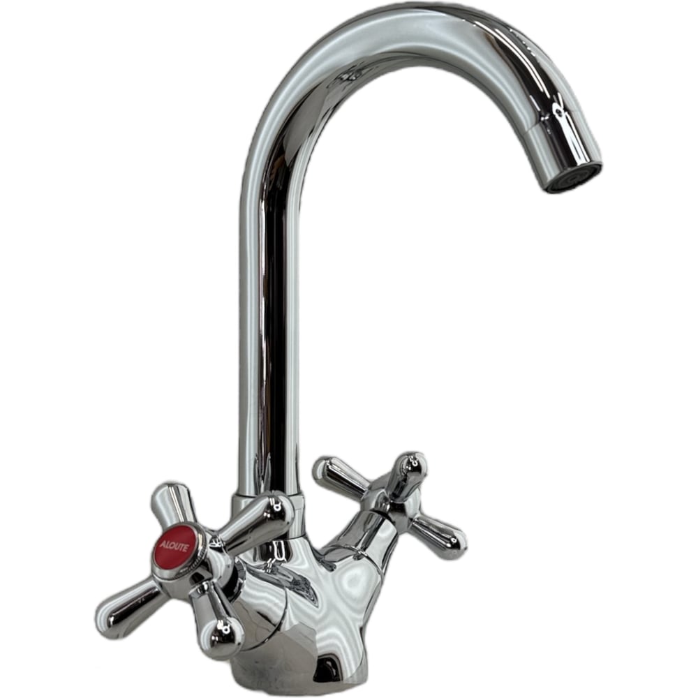 Изображение товара Двухвентовильный кухонный смеситель ALOUTE высотой 250 мм хром модель A6213-11