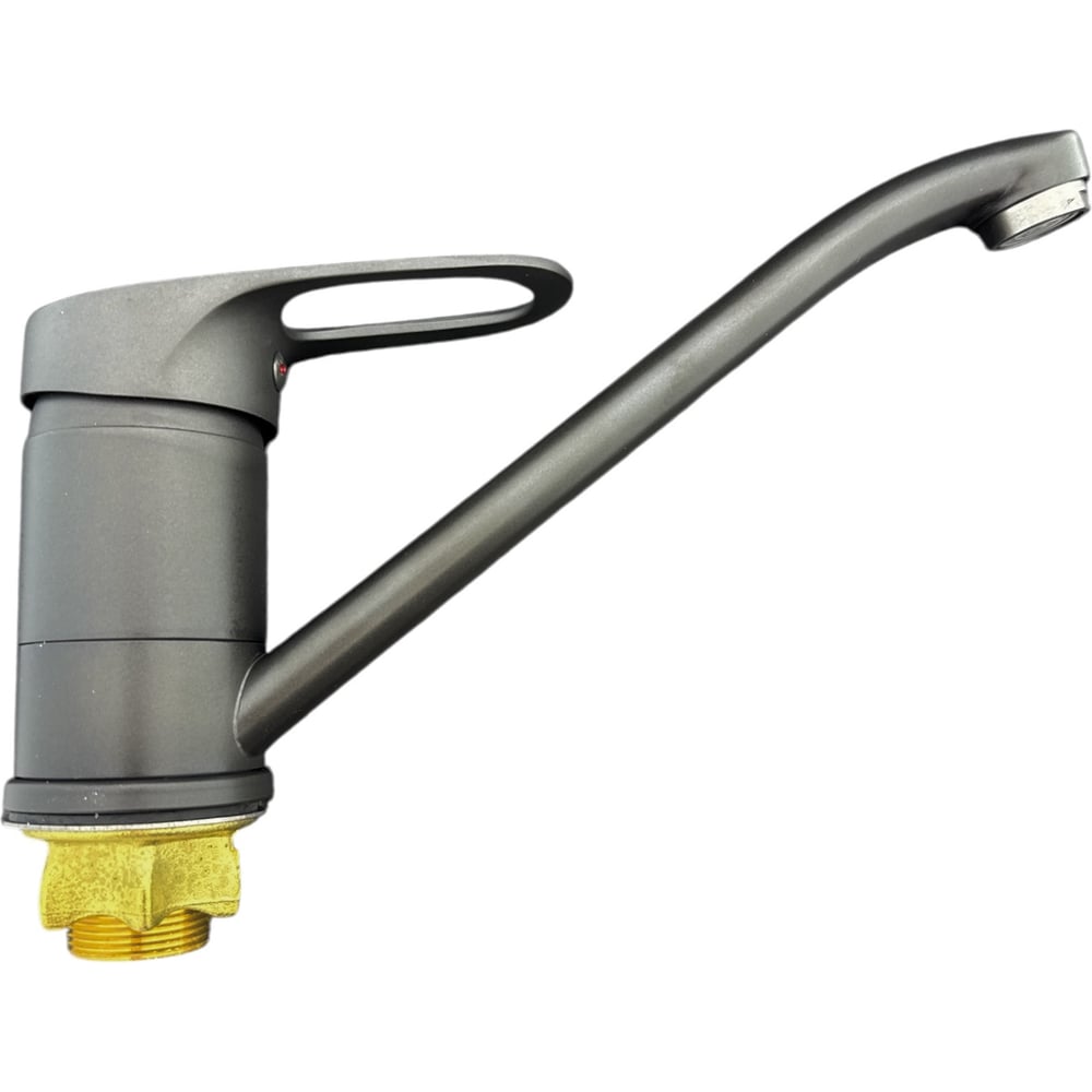 Изображение товара Смеситель для кухни однорычажный графитовый ALOUTE A3103Y с поворотным изливом