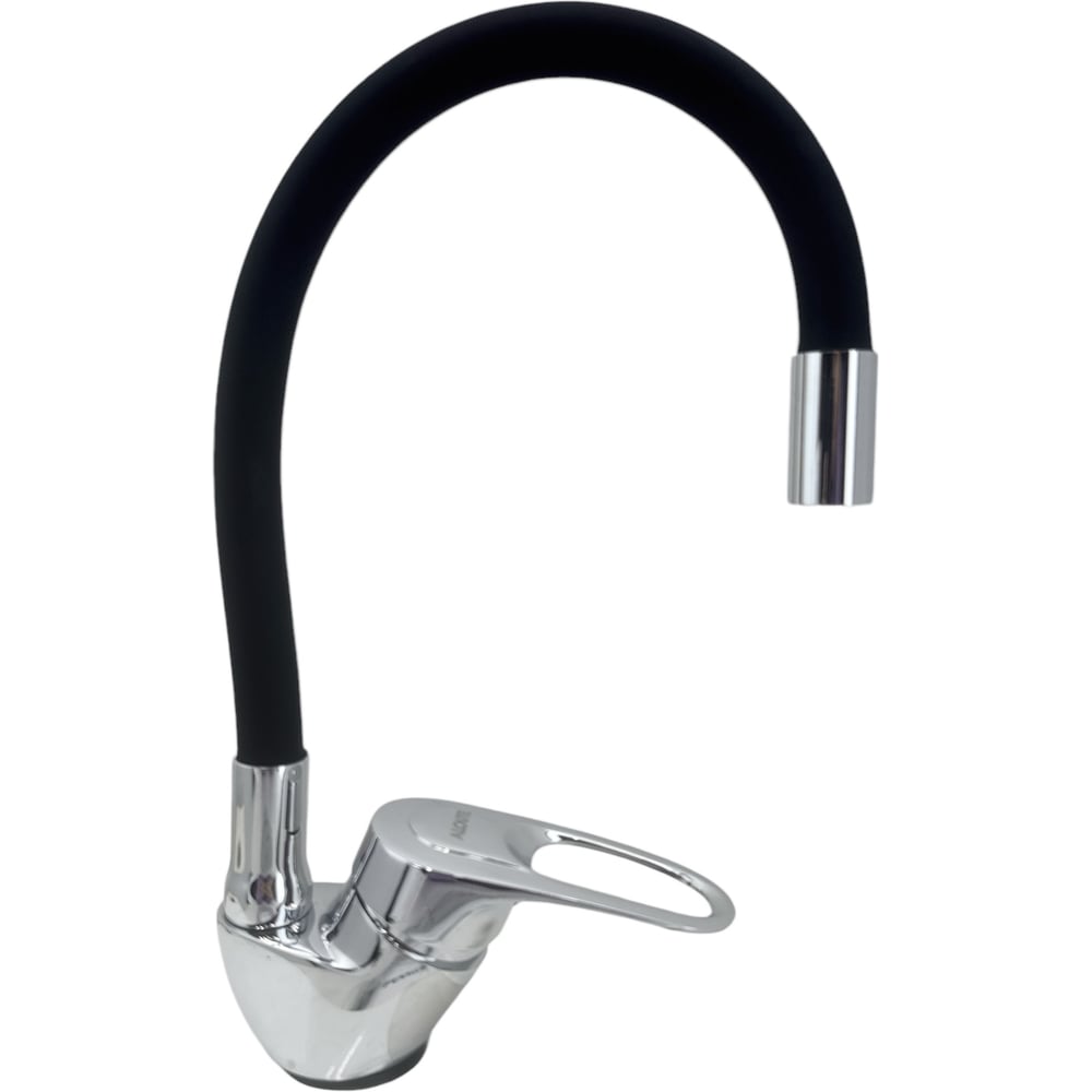 Изображение товара Смеситель для кухни ALOUTE хром с черным гибким изливом A3193-2