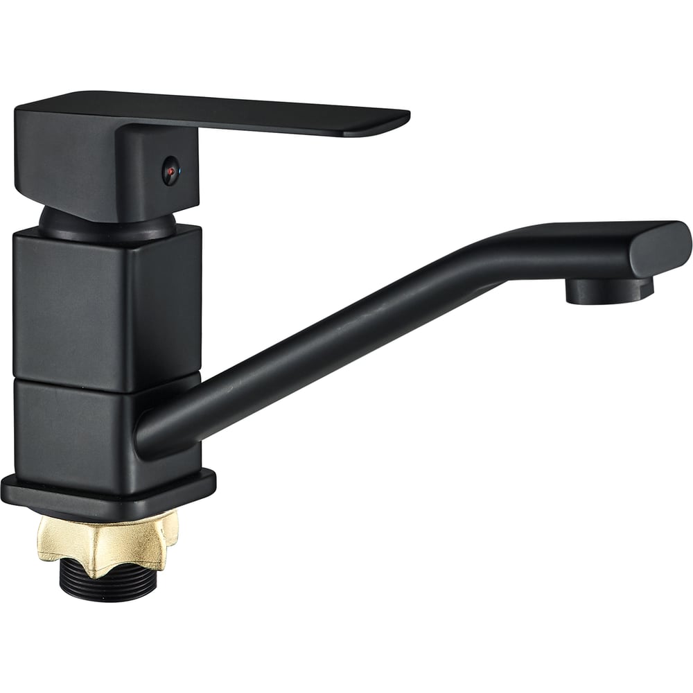 Изображение товара Смеситель для кухни ALOUTE однорычажный черный матовый A1003DH