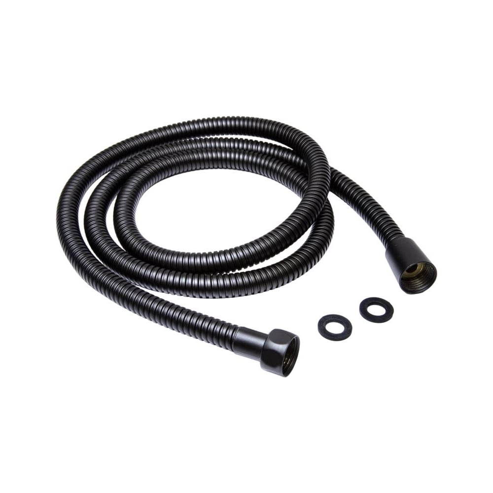 Изображение товара Шланг душевой MIXLINE 150 см черный матовый EPDM нержавейка гофрированный