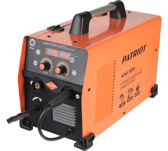 Изображение товара Сварочный инверторный полуавтомат Patriot WMA 155M MIG/MAG/MMA, Patriot (1165) 605302140