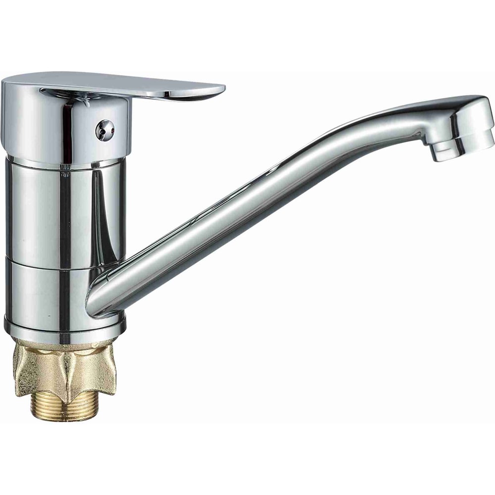 Изображение товара Современный однорычажный смеситель для умывальника ALOUTE хром 150 мм